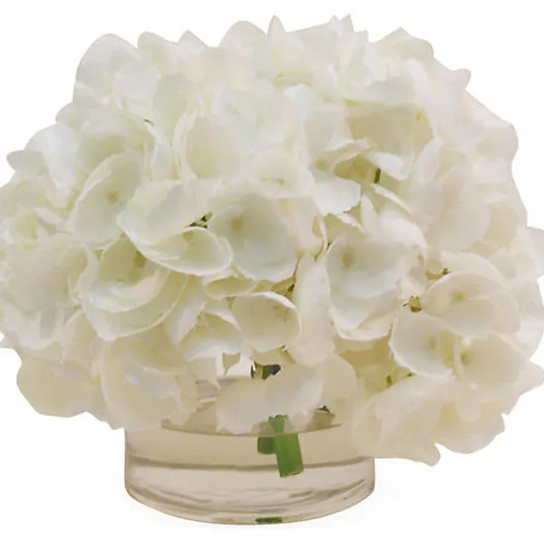 10" Hydrangea in Vase, Faux