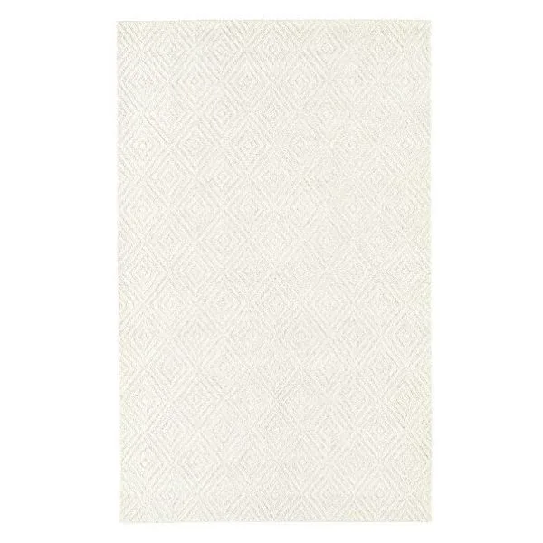 HOOKED DIAMOND RUG-Ivory 9x12