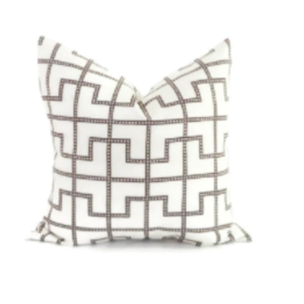 Fretwork pillow