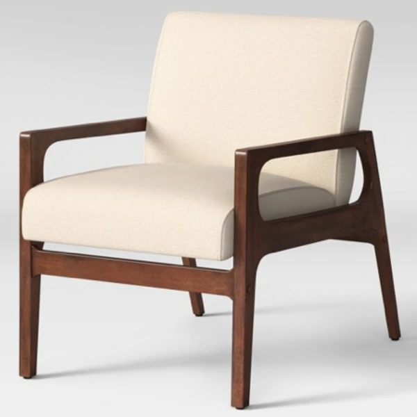 Peoria Wood Arm Chair Tan