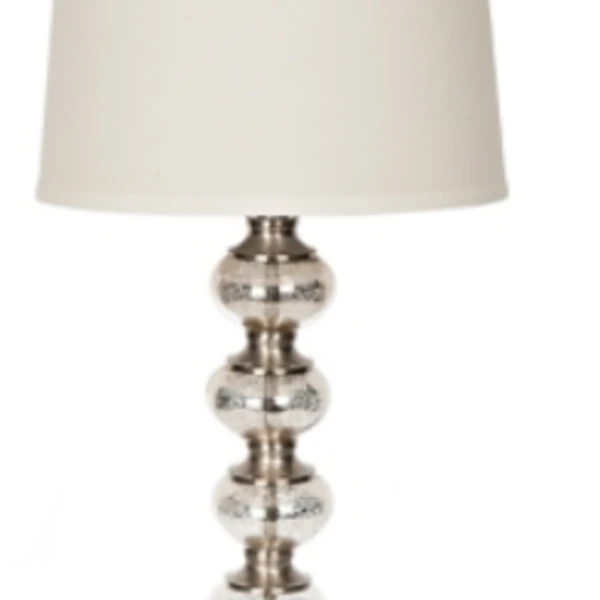 Stacked Mercury Glass Table Lamp