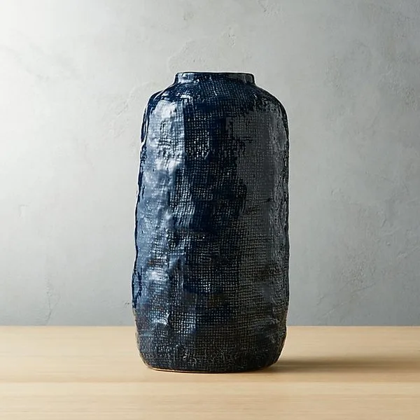 TWILL NAVY VASE