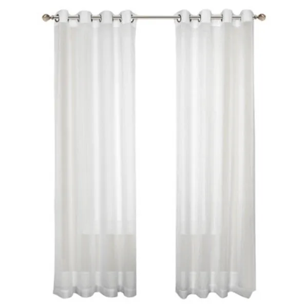 White sheer panels