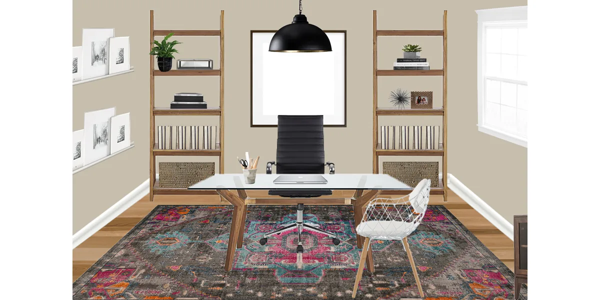 Sleek and Stylish Home Office: Office/Study design solution