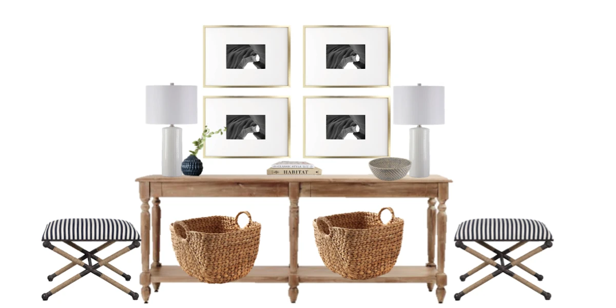 Cool and clean foyer: Entry/Foyer design solution